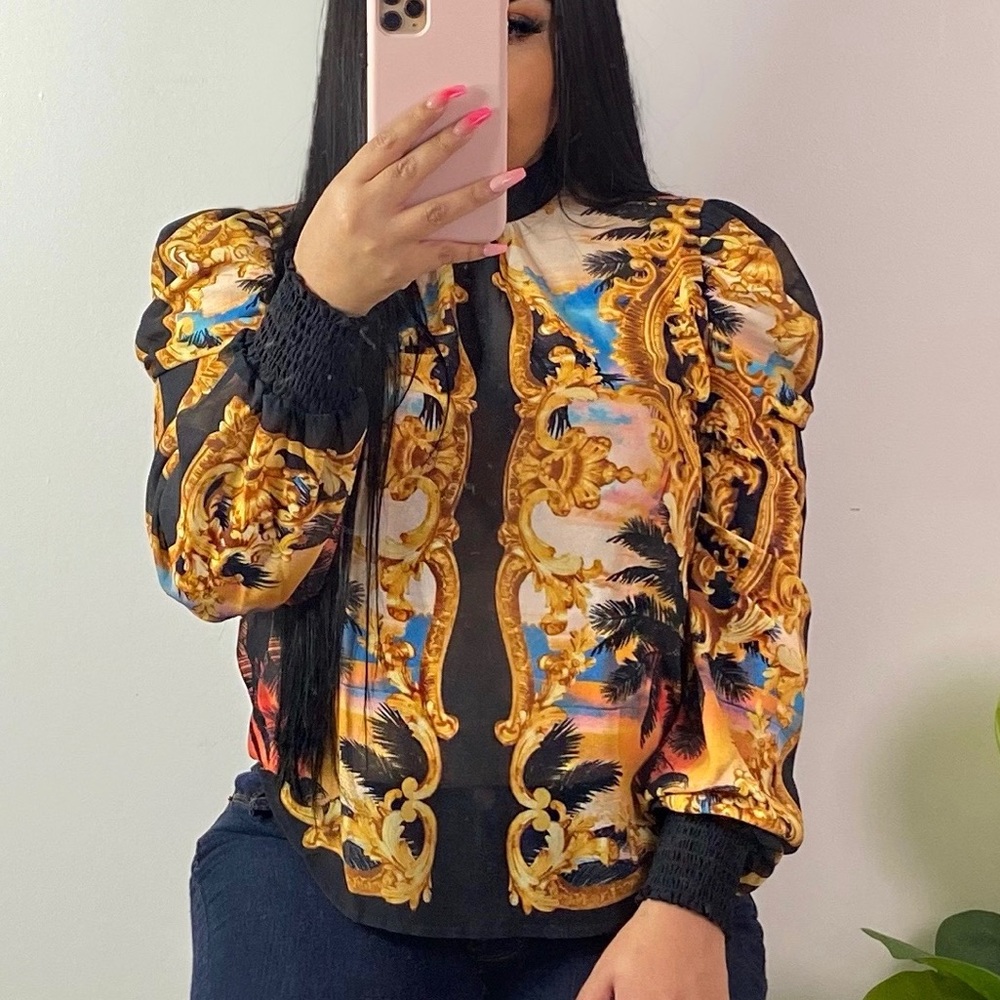 Puff Sleeves Blouse